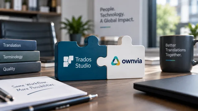 Trados Studio und ownvia als verbundene Lösung für KI-Übersetzungen