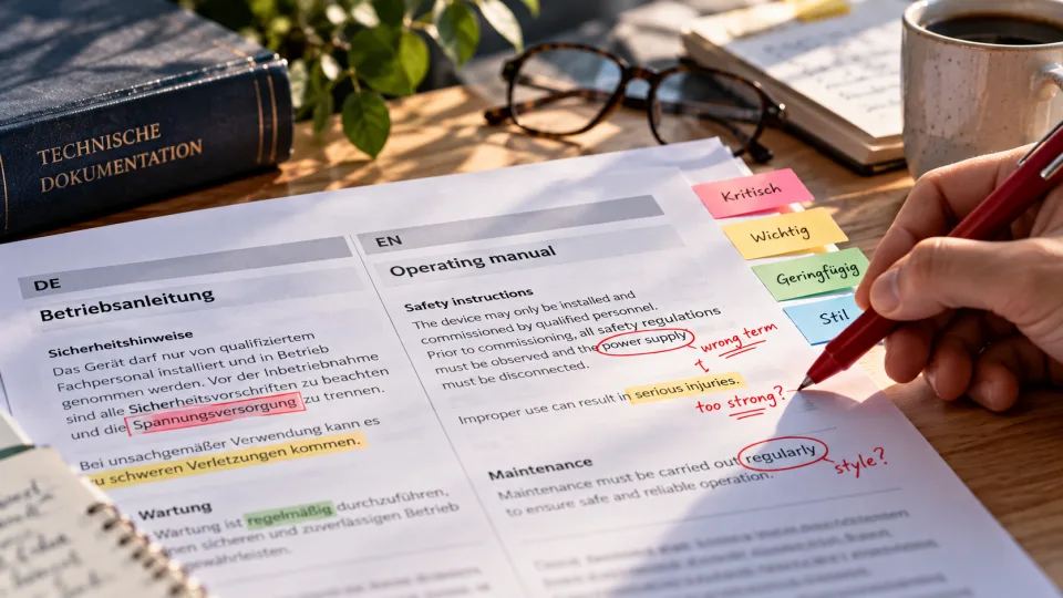 Technische Übersetzungsprüfung am Schreibtisch.png