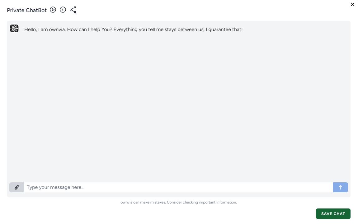 private AI chatbot
